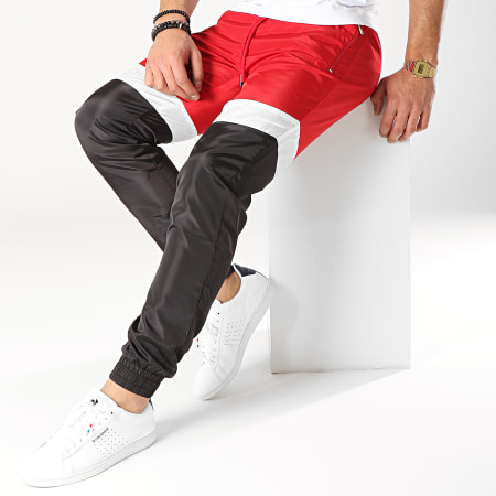 Terance Kole - Pantalon Jogging 88032-1 Rouge Blanc Noir