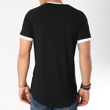 Terance Kole - Tee Shirt Oversize Avec Bandes 98218-2 Noir