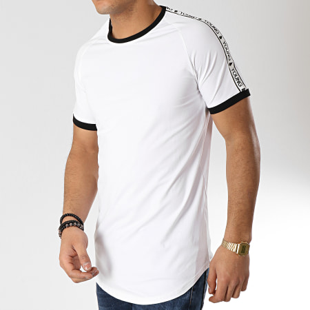 Terance Kole - Tee Shirt Oversize Avec Bandes 98218-1 Blanc