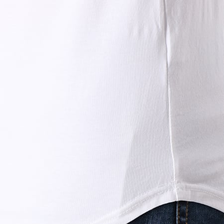 Terance Kole - Tee Shirt Oversize Avec Bandes 98218-1 Blanc