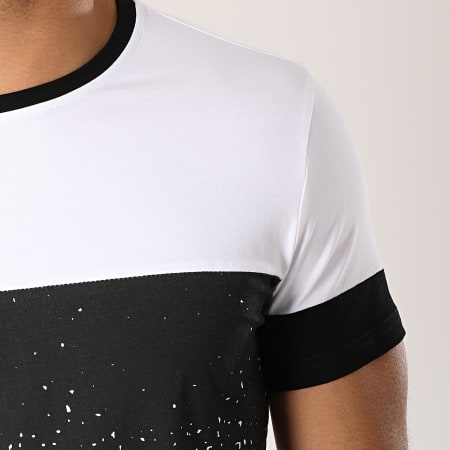 Terance Kole - Tee Shirt Oversize 98208-1 Blanc Noir