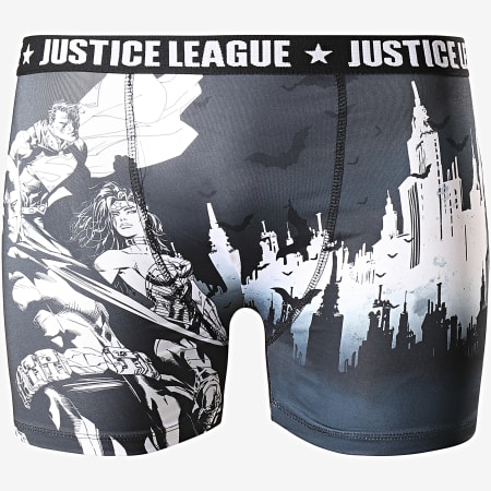 DC Comics - Lot De 3 Boxers Justice League BMX3 Noir Gris