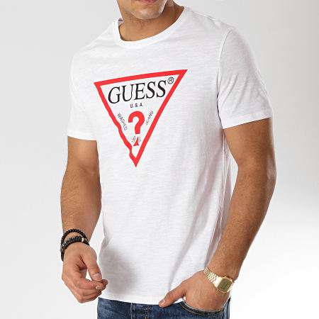 Guess - Tee Shirt M92I17K6XN0 Blanc