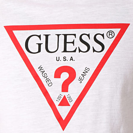 Guess - Tee Shirt M92I17K6XN0 Blanc