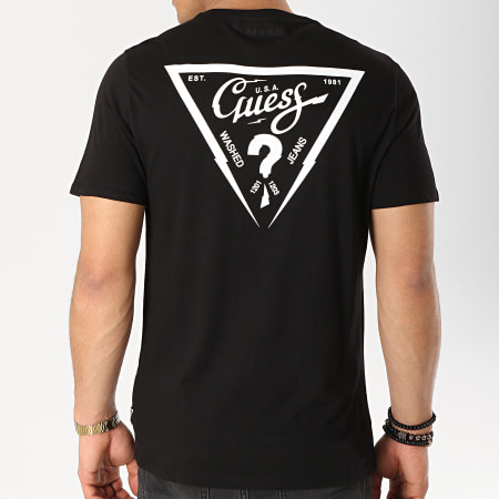 Guess - Tee Shirt M92I23K8FO0 Noir Blanc