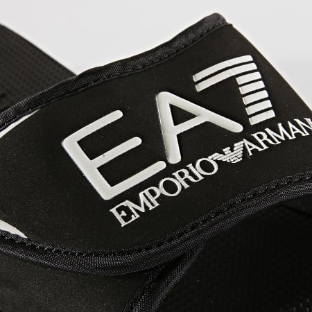 EA7 Emporio Armani - Claquettes Slipper Sea World XBP001-XCC09 Noir Blanc