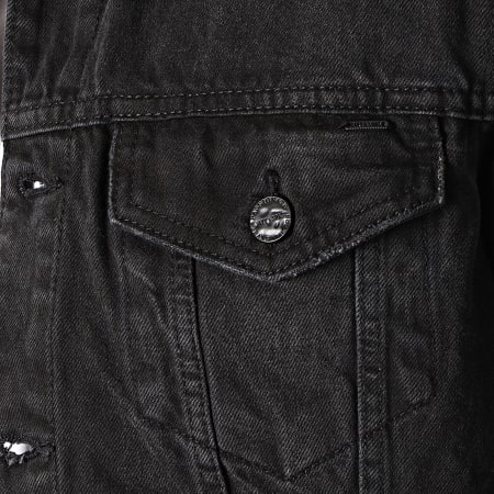 Only And Sons -  Veste Jean Capuche Coin Noir