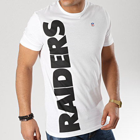 Only And Sons - Tee Shirt NFL Oakland Raiders Club Blanc Noir 