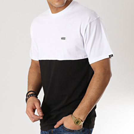 Vans - Tee Shirt Colorblock Noir Blanc