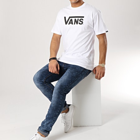 Vans - Tee Shirt Classic Blanc Noir