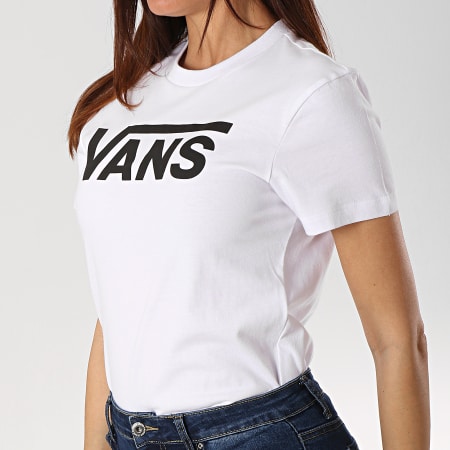 Vans - Tee Shirt Femme Flying A3UP4 Blanc Noir