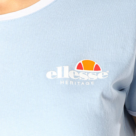 Ellesse - Tee Shirt Femme Uni 1074N Bleu Clair