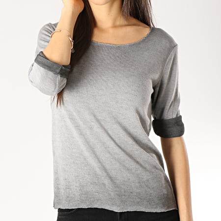 Girls Outfit - Tee Shirt Manches Longues Femme 5567 Gris Anthracite