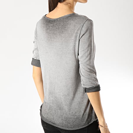 Girls Outfit - Tee Shirt Manches Longues Femme 5567 Gris Anthracite
