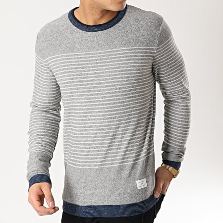 Jack And Jones - Pull Gas Gris Chiné