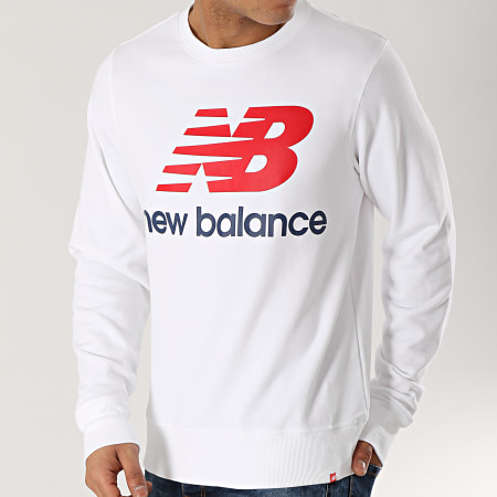 New Balance - Sweat Crewneck Logo 690940-60 Blanc