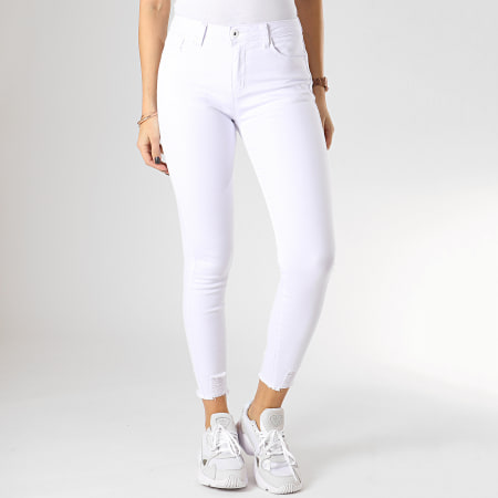 Girls Outfit - Jean Slim Femme A2010 Blanc