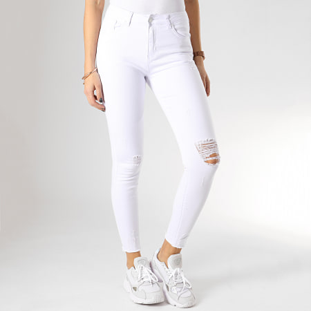 Girls Outfit - Jean Skinny Femme A2005 Blanc