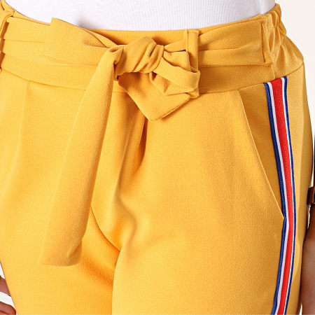 Girls Outfit - Pantalon Femme Avec Bandes 9255 Moutarde Rouge
