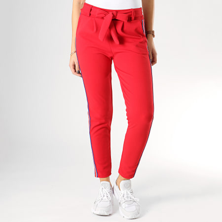 Girls Outfit - Pantalon Femme Avec Bandes 9255 Rouge