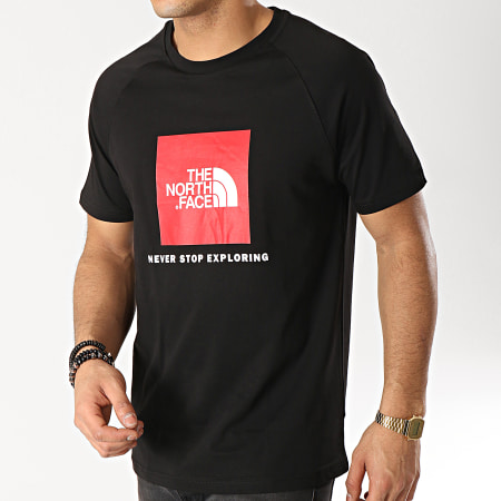 The North Face - Tee Shirt Red Box Noir Rouge