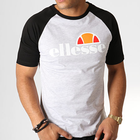 Ellesse - Tee Shirt Bicolore 1031N Gris Chiné Noir