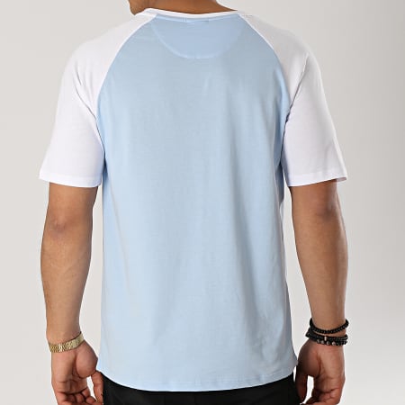 Ellesse - Tee Shirt Bicolore 1031N Bleu Clair Blanc
