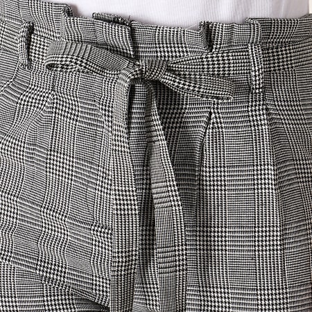 Girls Outfit - Pantalon Carreaux Femme TR299 Noir Blanc