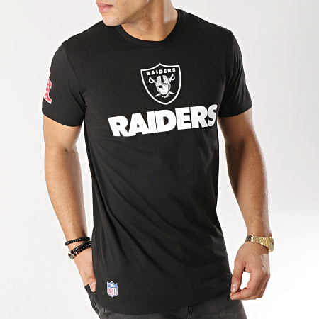 New Era - Tee Shirt Fan Logo Oakland Raiders 11860013 Noir