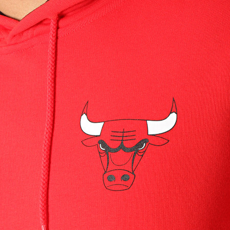 New Era - Sweat Capuche Chicago Bulls Stripe Piping 11860099 Rouge