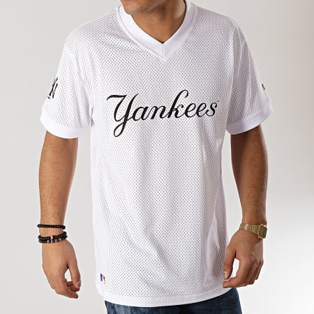 New Era - Tee Shirt De Sport Wordmark New York Yankees 11860118 Blanc