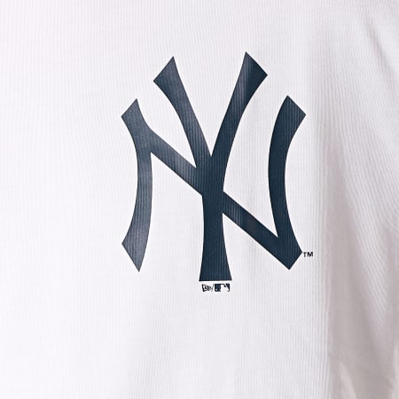 New Era - Tee Shirt Oversize Logo XL New York Yankees 11860138 Blanc