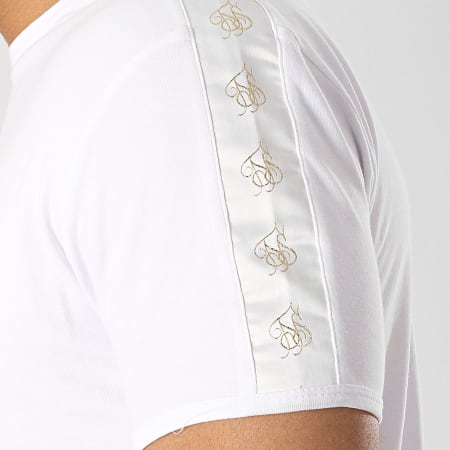 SikSilk - Tee Shirt Oversize 13562 Blanc Doré
