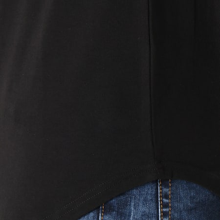 SikSilk - Tee Shirt Oversize Manches Longues 14324 Noir Argenté