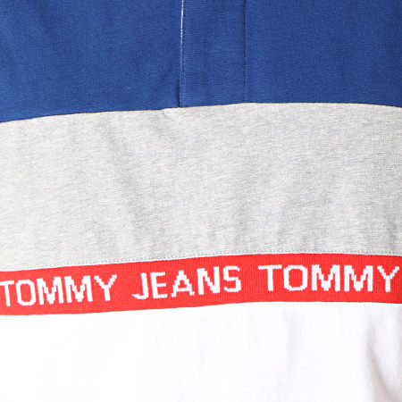 Tommy Hilfiger - Polo Manches Courtes Oversize Colorblock 6046 Bleu Marine Rouge Blanc