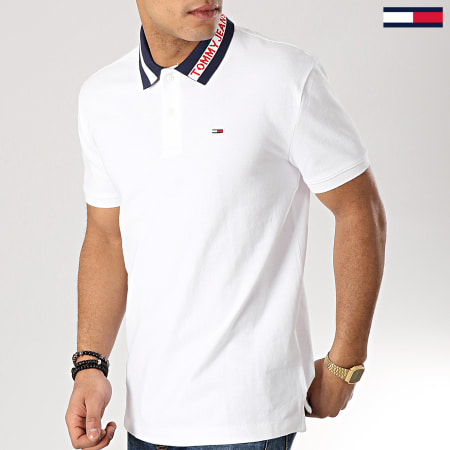 Tommy Hilfiger - Polo Manches Courtes Tipped Collar 6022 Blanc 