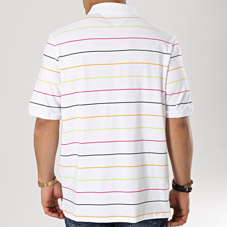 Tommy Jeans - Polo Manches Courtes Fine Stripe 6027 Blanc