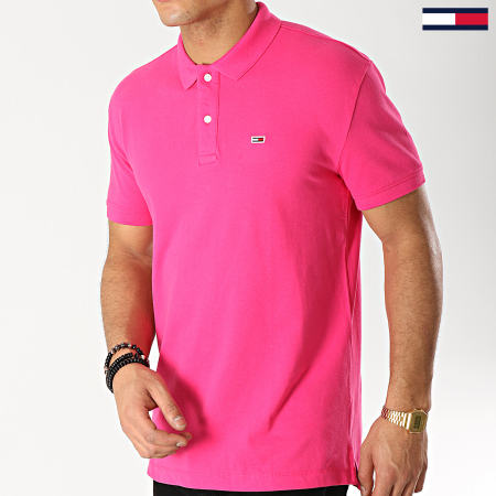 Tommy Jeans - Polo Manches Courtes Classic 6112 Rose