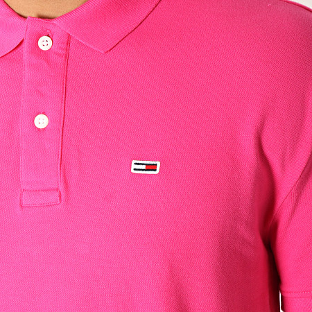 Tommy Jeans - Polo Manches Courtes Classic 6112 Rose