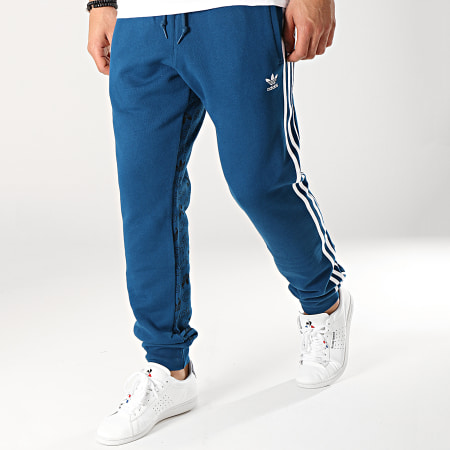 Adidas Originals - Pantalon Jogging A Bandes Monogram DV2076 Bleu Marine Blanc