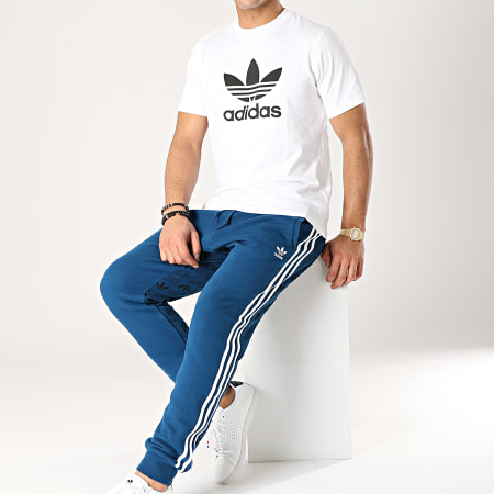 Adidas Originals - Pantalon Jogging A Bandes Monogram DV2076 Bleu Marine Blanc