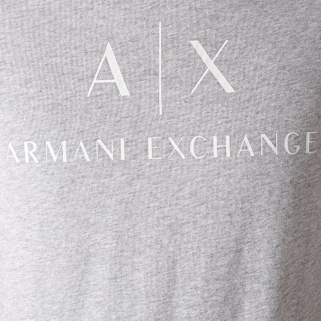 Armani Exchange - Tee Shirt 8NZTCJ-Z8H4Z Gris Chiné