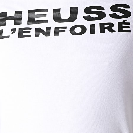 Heuss L'Enfoiré - Sweat Capuche Logo Blanc
