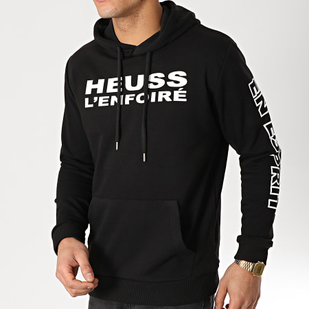 Heuss L'Enfoiré - Sweat Capuche Logo Noir