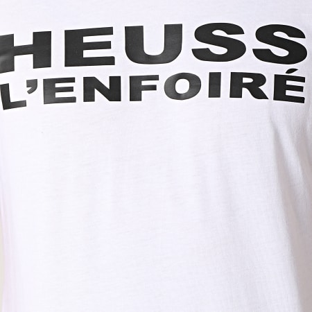 Heuss L'Enfoiré - Tee Shirt Logo Blanc