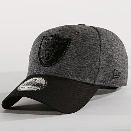New Era - Casquette Fitted Essential Jersey 39Thirty Oakland Raiders 11871558 Gris Chiné Noir