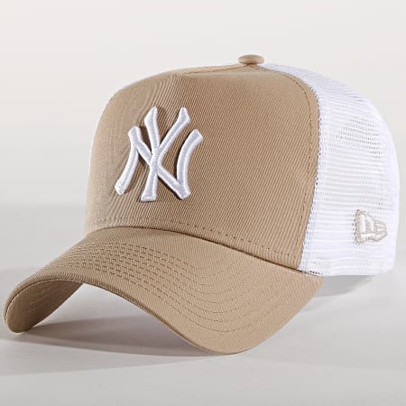 New Era - Casquette League Essential Trucker New York Yankees 11871466 Beige Blanc