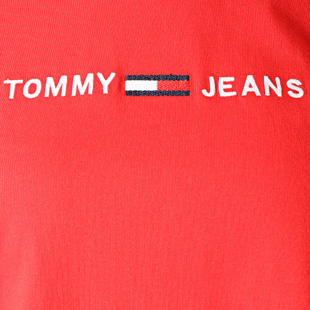 Tommy Hilfiger - Tee Shirt Femme Clean Boxy Logo 5455 Rouge