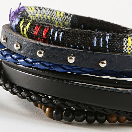 Deeluxe - Lot De 4 Bracelets Apache Bleu Marine 