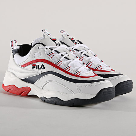Fila - Baskets Ray F Low 1010578 01M White Navy Red